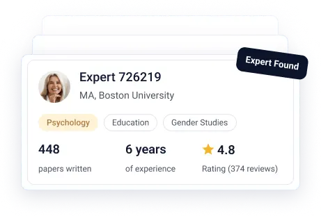 We pair you with a writer whose educational background and expertise best fit your topic, requirements, and academic level.