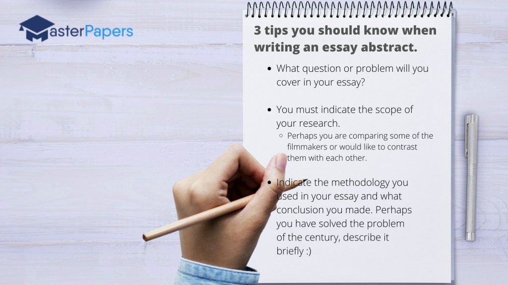 tips you should know when writing an essay abstract